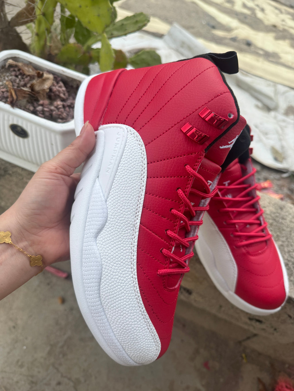 Air Jordan 12 Retro White Red 36‑47