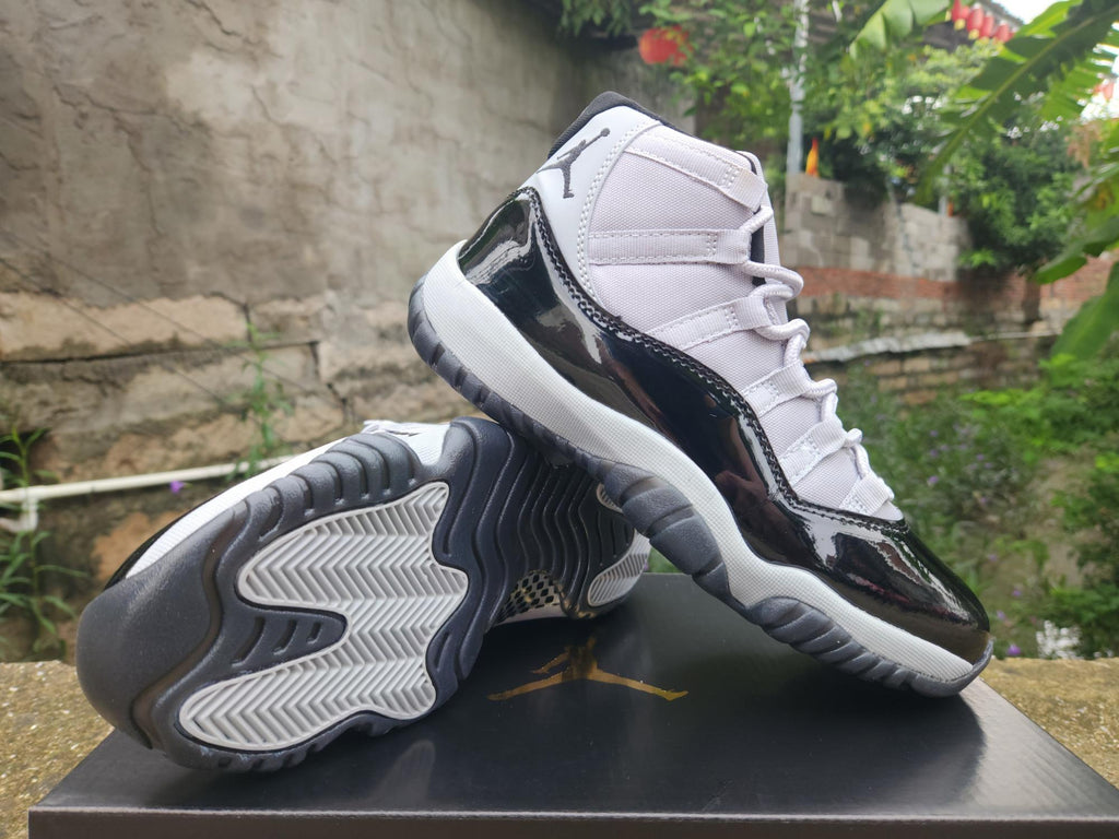 Air Jordan 11 Sneakers – Grey & Black