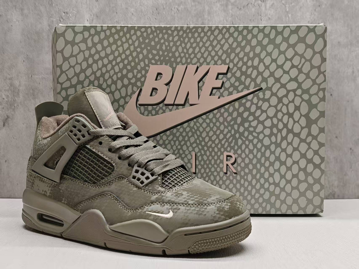 Air Jordan 4 Retro Military Mamba Custom Olive Black 36‑47.5 Half‑Sizes