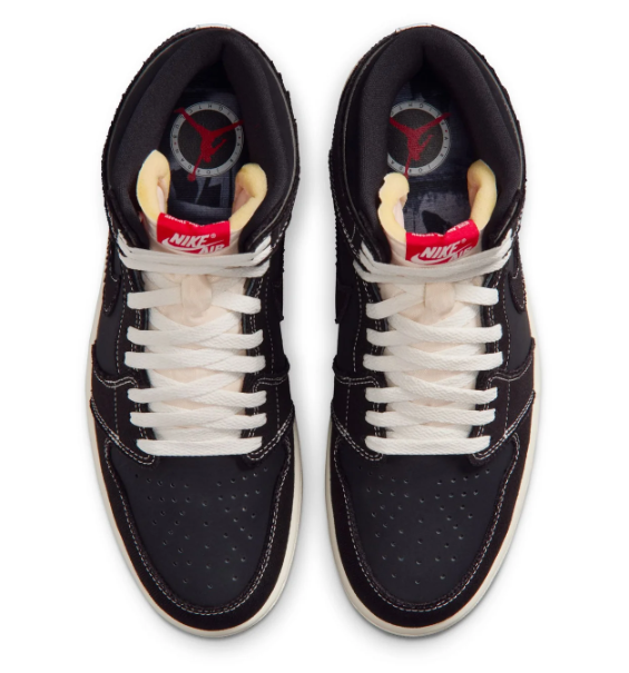 Air Jordan 1 Retro High OG Flight Club Mens - Black  University Red-Sail    （185）