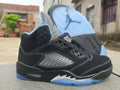 Air Jordan 5 ‘BlackUniversity Blue’乔丹5代黑玉线男女鞋 36--47