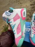 Air Jordan 6 Retro Blue‑Pink 36‑47