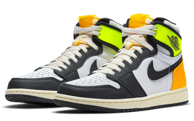 Air Jordan 1 Retro High OG 'Volt Gold' 555088-118 （124）